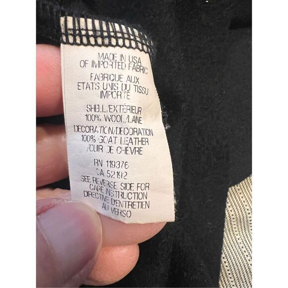 Helmut Lang Black 100% Stretch Wool Jersey Draped Cardigan M - Picture 9 of 10